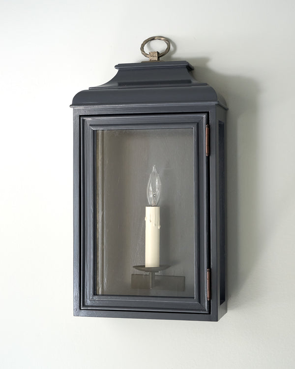 Lutyens Low Profile Lantern Sconce Large 1 Light KingsHaven Lighting