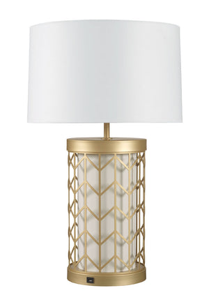 Chevron Column Table Lamp, Large