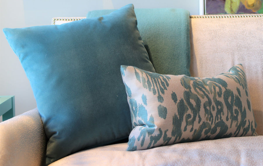 Teal Velvet Square