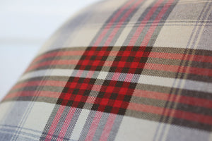 Red Plaid 20" Square