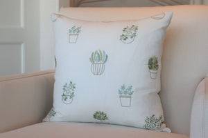 Garden Pots 22" Square Pillow