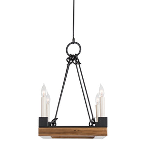 Beckett Square Chandelier, Small & Semi-Flush Mount