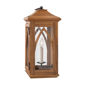 Edinburgh Peaked Roof Lantern Sconce, Medium (Stained)