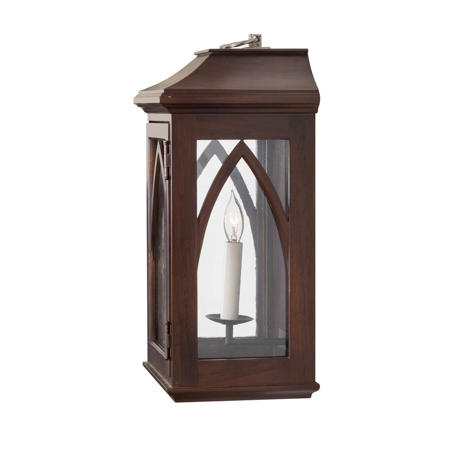 Edinburgh Low Profile Lantern Sconce, Large (Stained)