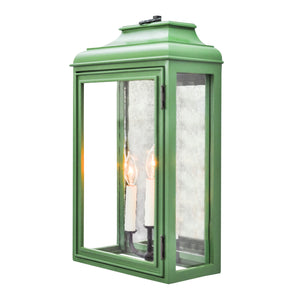 Lutyens Low Profile Lantern Sconce with Mirror, Estate, 3-Light (Stained)