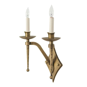 Charing Diamond Double Arm Sconce
