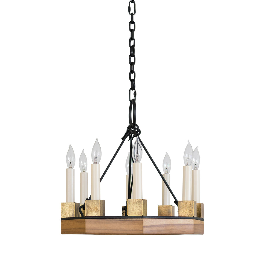 Beckett Octagon Chandelier, Medium, 8-Light