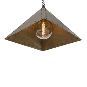 Rivet Pendant, Square, Large