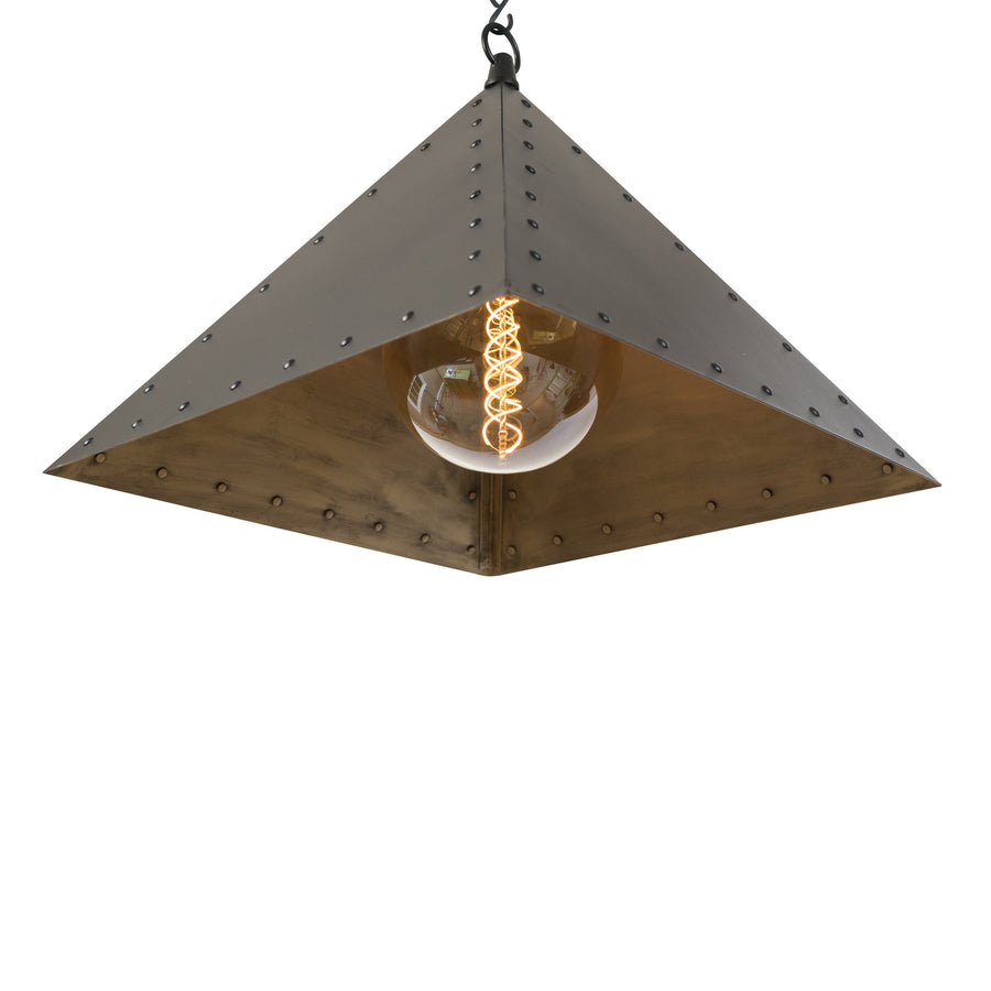 Rivet Pendant, Square, Medium