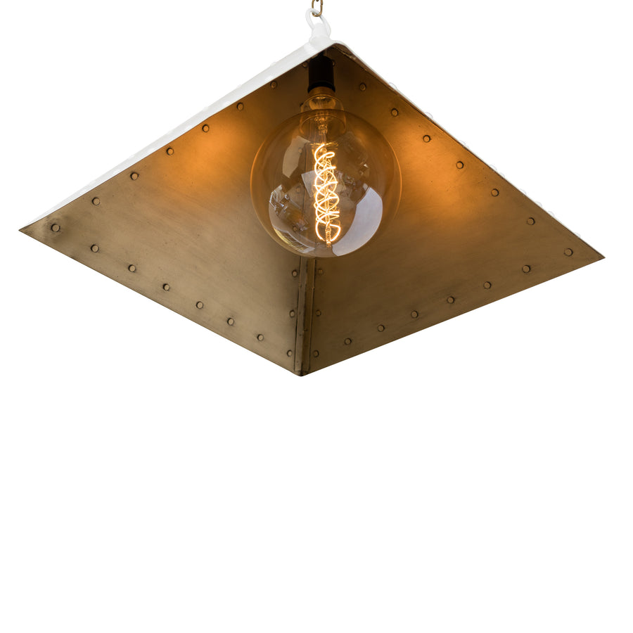 Rivet Pendant, Square, Large