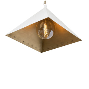 Rivet Pendant, Square, Medium