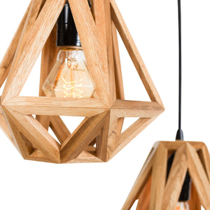 Metrique Pendant, Mini 3 on 1 Canopy (Stained)