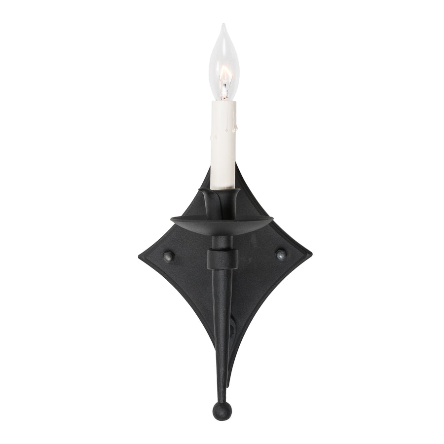 Charing Diamond Curved Arm Sconce