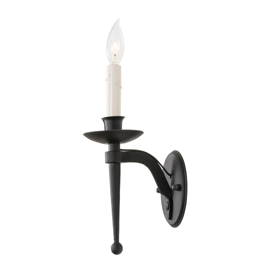 Charing Round Curved Arm Sconce