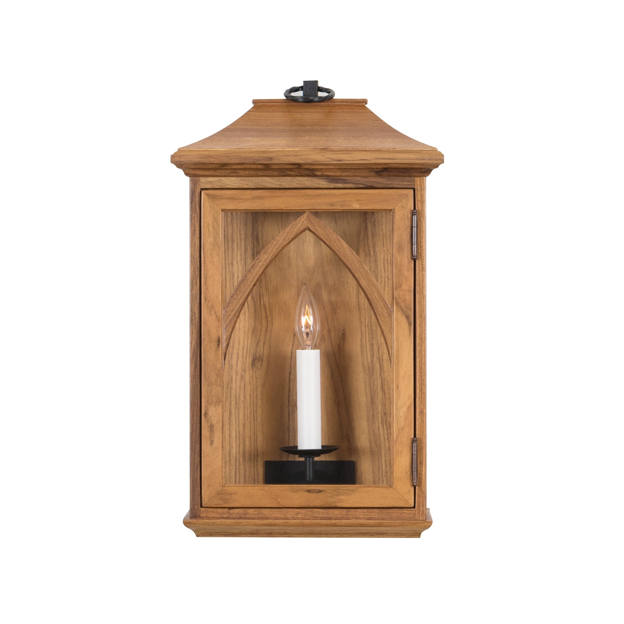 Edinburgh Low Profile Lantern Sconce, Large (Stained)