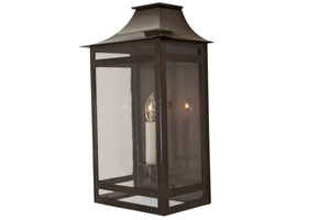 Hyde Park Outdoor Lantern Sconce, Small