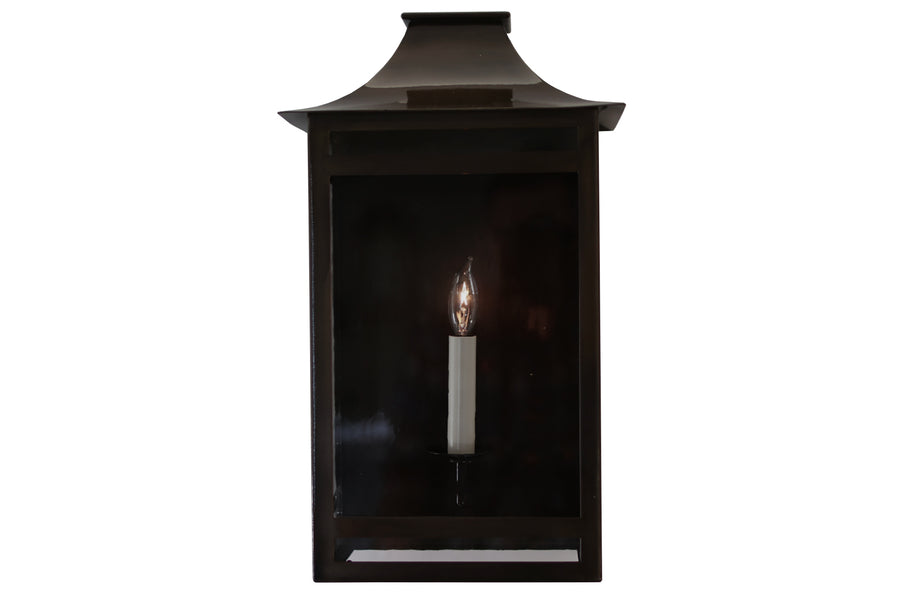 Hyde Park Outdoor Lantern Sconce, Small
