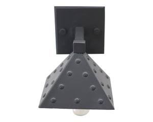 Rivet Square Single Sconce, Small