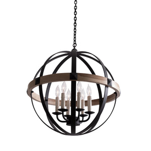 Luna Globe Pendant, Medium (Painted)