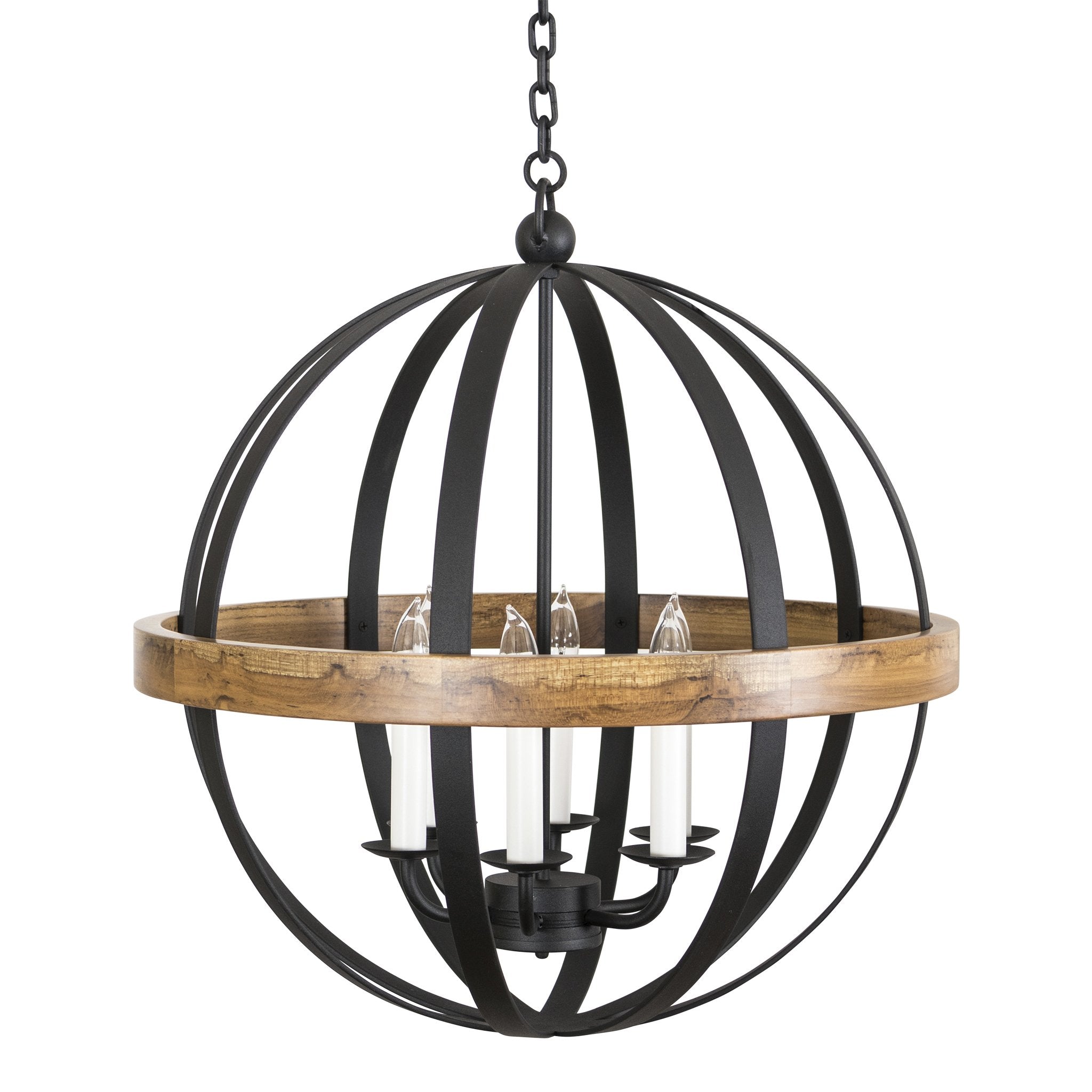 Luna Globe Pendant, Medium Plus (Painted)