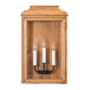 Lutyens Low Profile Lantern Sconce, Estate, 3-Light (Stained)