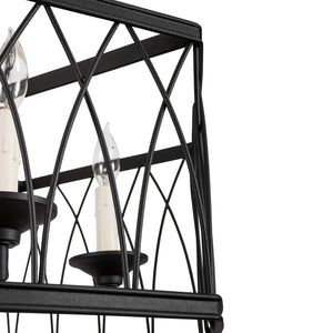 Montparnasse Hexagon Pendant, Medium, 4-light & Semi-Flush
