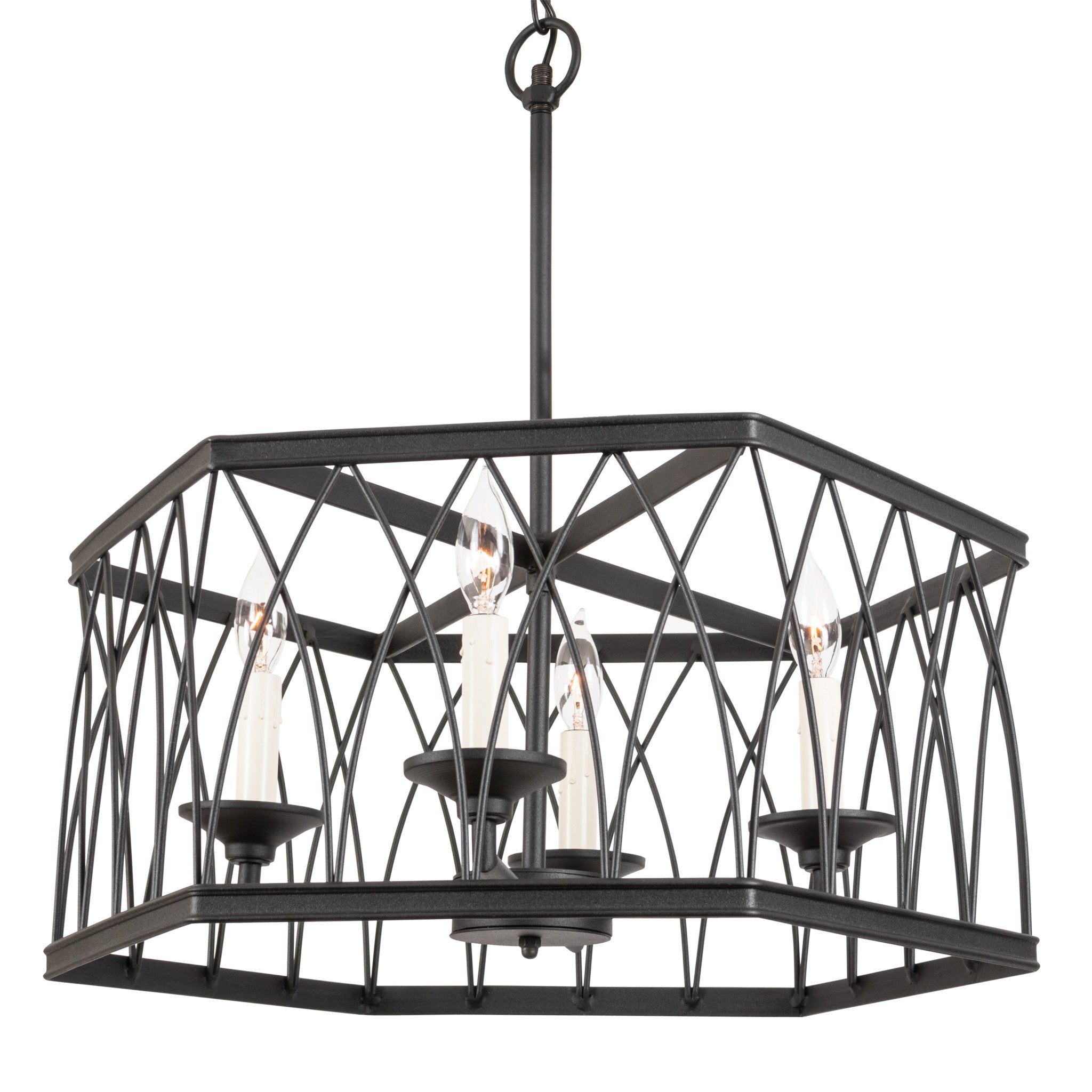 Montparnasse Hexagon MD Pendant 4 light