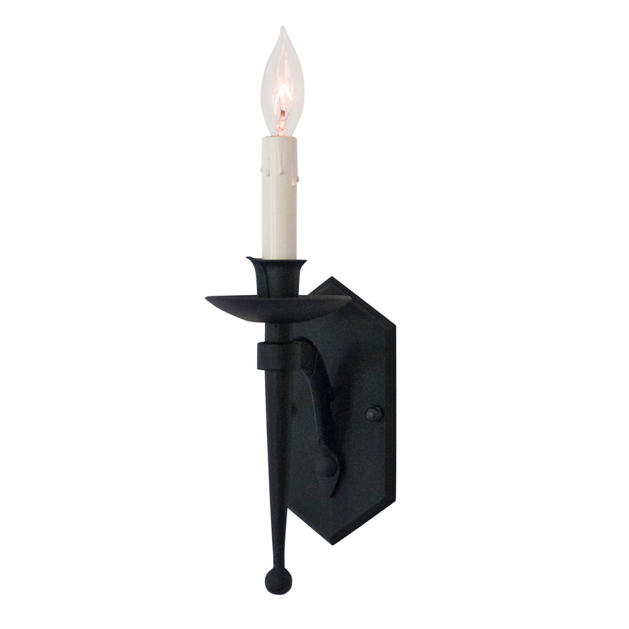 Charing Hexagon Curved Arm Sconce